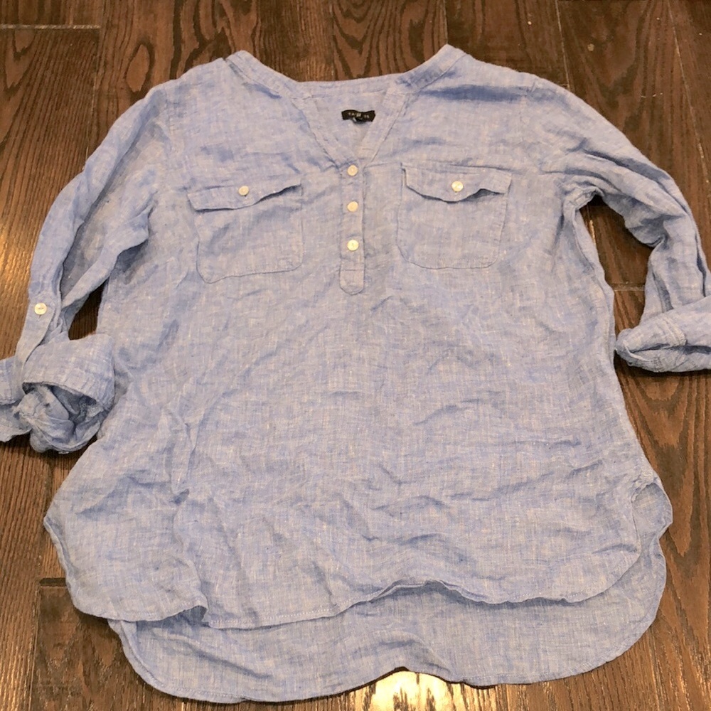 Talbots linen top size medium
